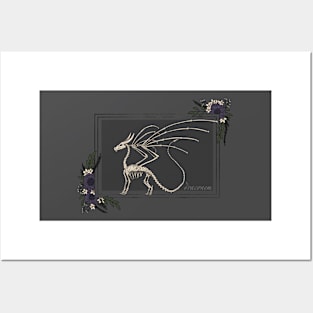 Dragon Skeleton Dark Posters and Art